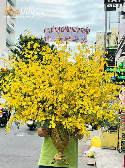 Bình hoa chúc mừng - Sắc thu rực rỡ