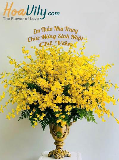 Bình hoa lan vũ nữ - Phú quý tràn đầy