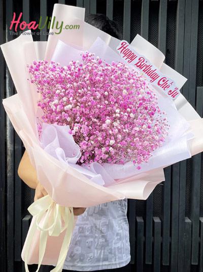 Bó hoa baby - Chiều hồng