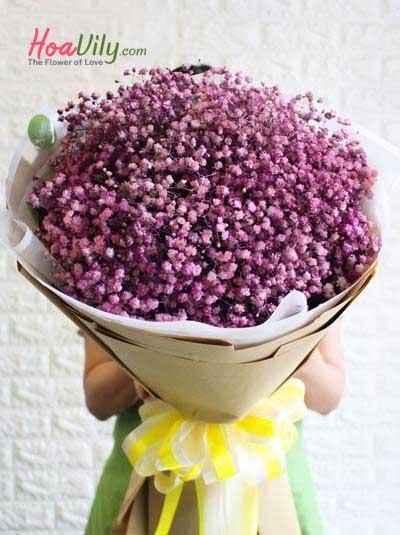 Bó hoa baby hồng đẹp nhất