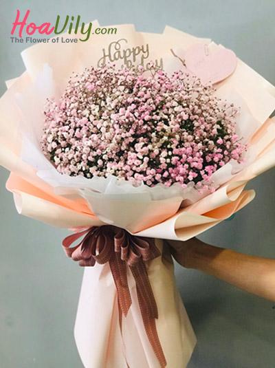 Bó hoa baby hồng - Thay lời muốn nói