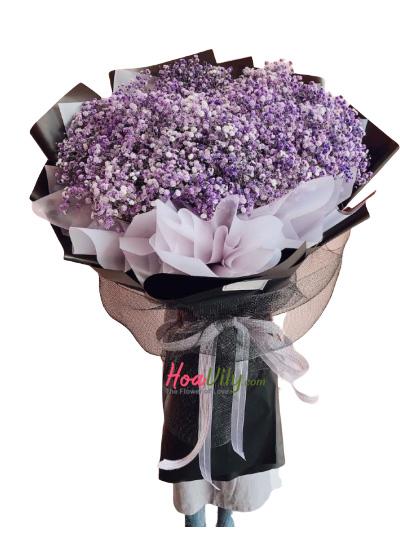 Bó hoa baby tím - Mộng mơ 2