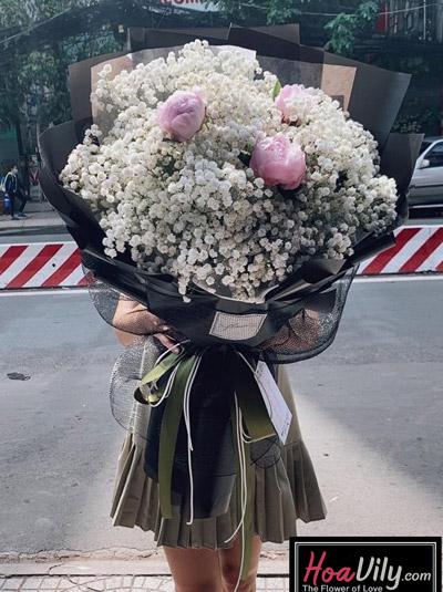Bó hoa baby trắng - Đôi ta có nhau