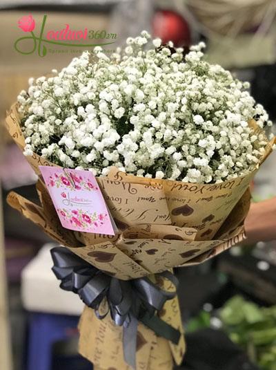 Bó hoa baby - trắng tuyết