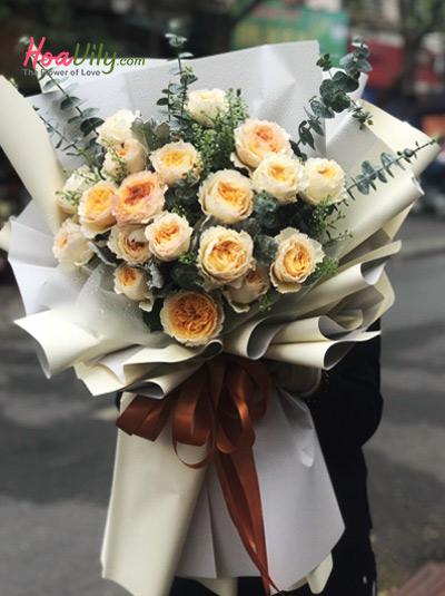 Bó hoa hồng cao cấp - Hương mật