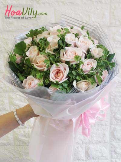 Bó hoa hồng da - Điều ngọt ngào nhất