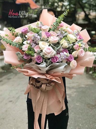 Bó hoa hồng - Đến với anh
