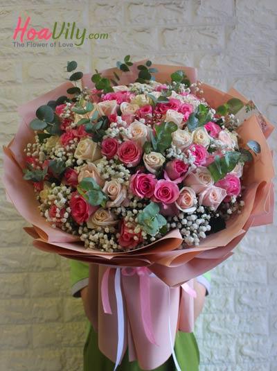 Bó hoa hồng đẹp nhất - Tình thơ