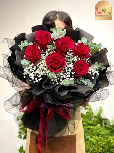 Bó hoa hồng đỏ - Tình yêu bất diệt