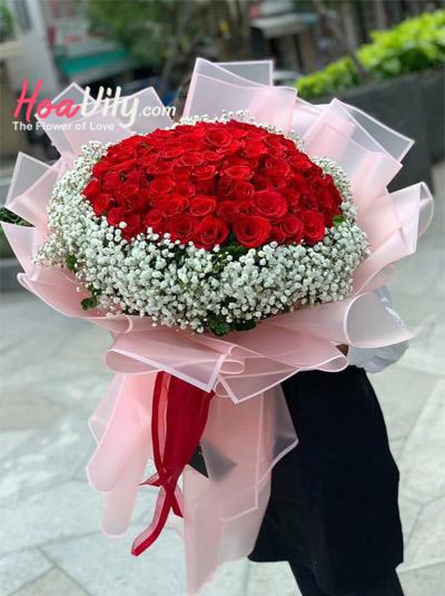 Bó hoa hồng - Hẹn yêu