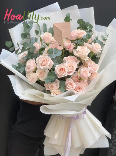 Bó hoa hồng sinh nhật - Chốn yêu