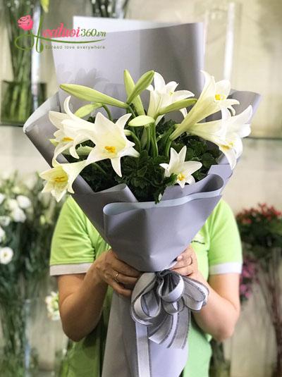 Bó hoa loa kèn- Nồng nàn Hà Nội