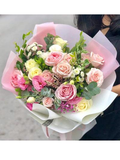 Bó hoa lời tỏ tình dễ thương