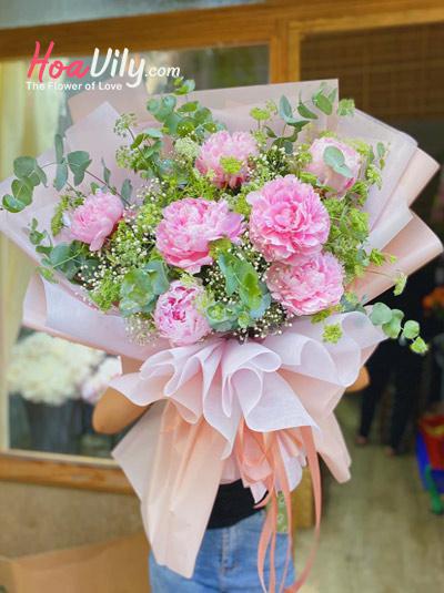 Bó hoa mẫu đơn - Hồn nhiên