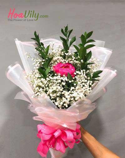 Bó hoa mẫu đơn tươi đẹp