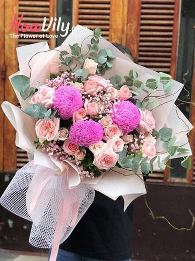 Bó hoa sinh nhật - Trọn vẹn tình yêu
