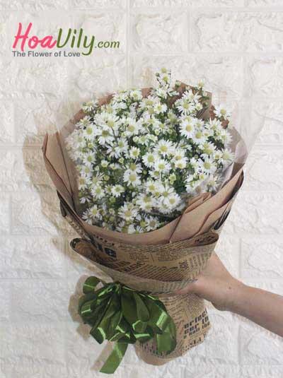 Bó hoa thạch thảo trắng - Tình thơ