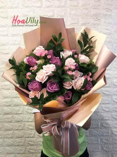 Bó hoa tươi - Phong cách mới