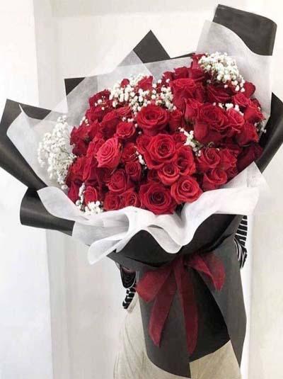 Bó hồng 99 bông phong cách Hàn Quốc
