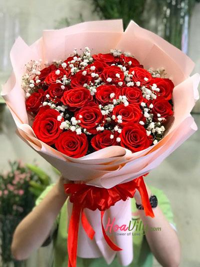 Bó hồng đỏ - Đắm say