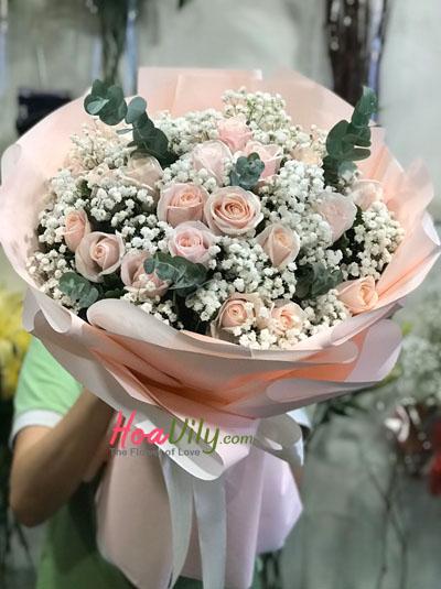 Bó hồng Pastel - Tâm tư của anh