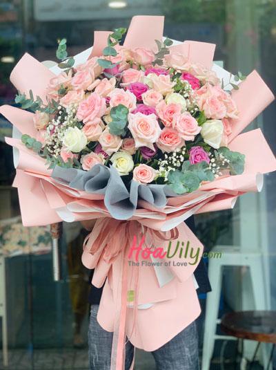 Bó hồng tình thơ