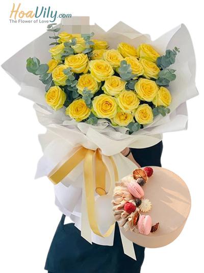 Combo hoa và bánh kem - Khúc ca may mắn