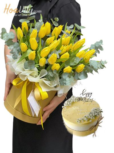 Combo hoa và bánh kem - Mặt trời bé nhỏ