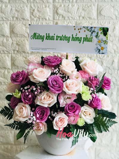 Hộp hoa chúc mừng - Ngày mới