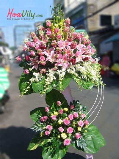 Kệ hoa chúc mừng  - Bách chiến bách thắng