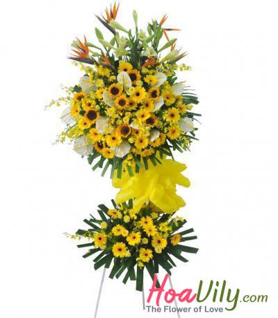 Kệ Hoa Khai trương Hưng Thịnh Đẹp