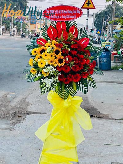 Kệ hoa khai trương - Thịnh vượng phát tài