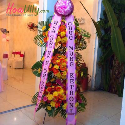 Kệ khai trương hàn quốc