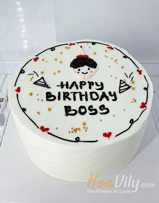 Bánh kem sinh nhật - Happy Birthaday My Boss