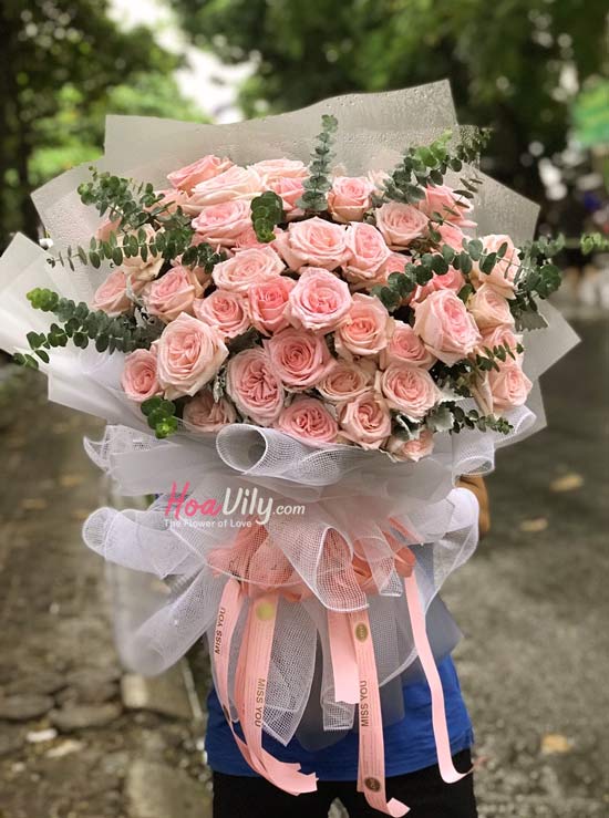 Hoa hồng hồng tặng người thân