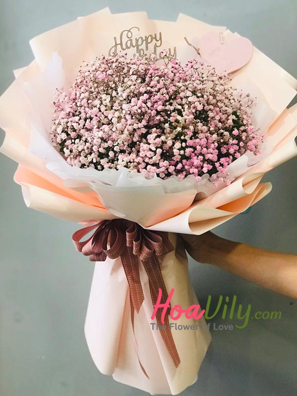 Bó hoa baby hồng - Thay lời muốn nói