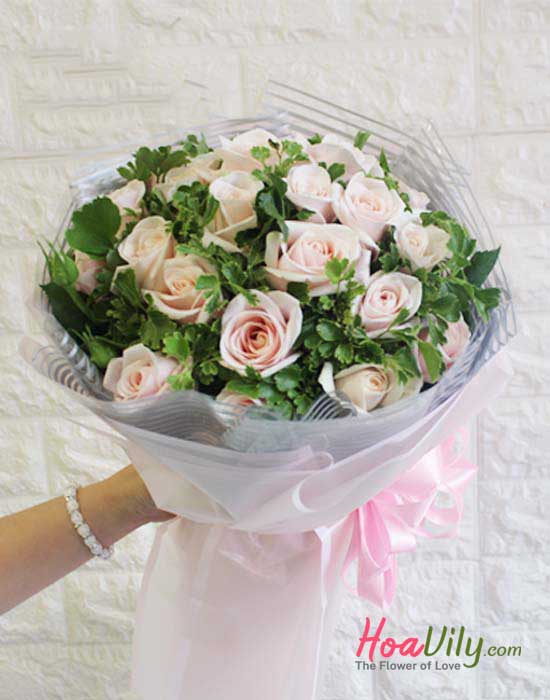Bó hoa hồng da - Điều ngọt ngào nhất - Hoavily