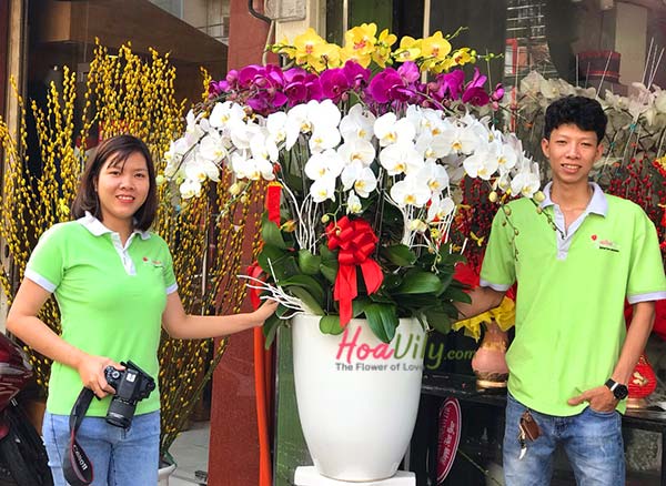 Chầu lan hồ điệp 3 tầng - tài lộc đến nhà