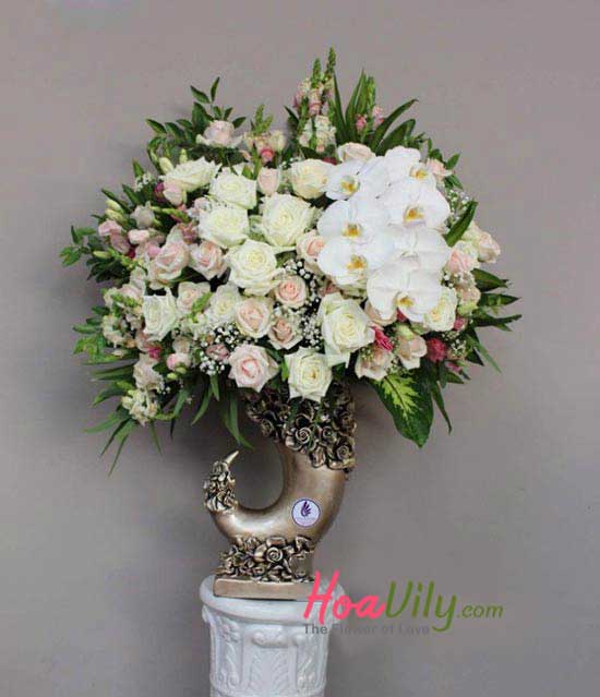 Bình hoa chúc mừng - Phát tài - Hoavily 