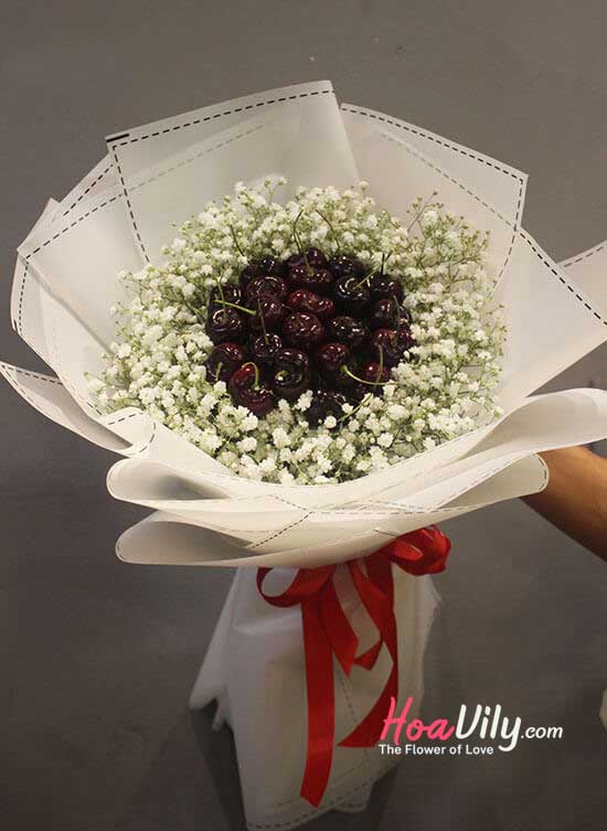 Bó hoa trái cây Cherry - Hoavily