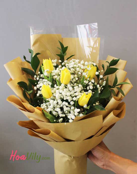 Bó hoa tulip- Nắng vàng - Hoavily