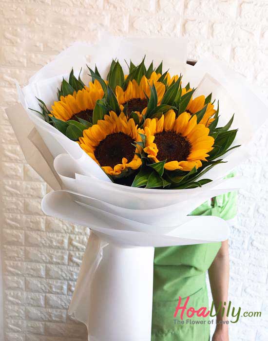 Bó hướng dương hàn quốc - Niềm vui của em - Hoavily