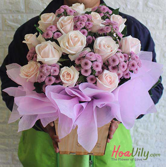 Hộp hoa Tình bạn cao cả - Hoavily
