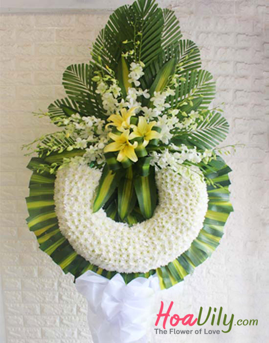 Vòng hoa tang - hoavily.com
