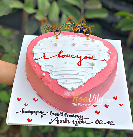 Bánh kem sinh nhật - I love you