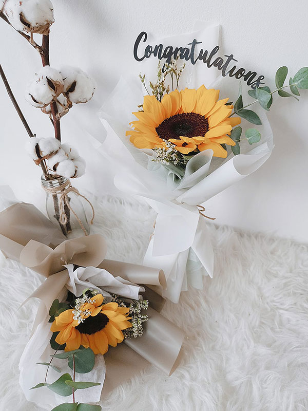 bó hoa một bông đơn giản