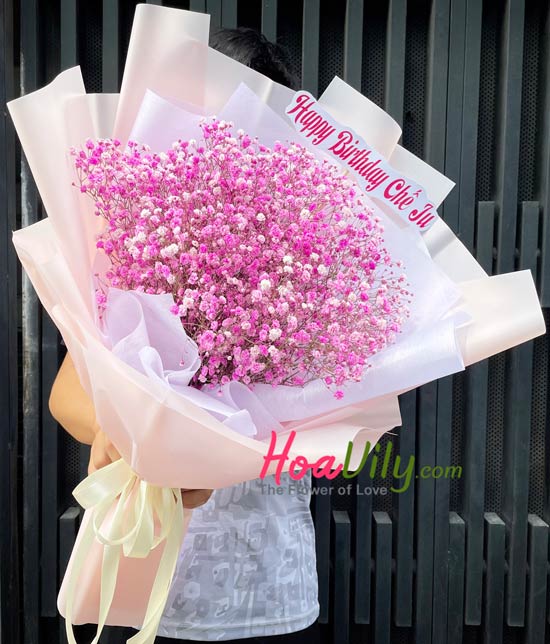 Bó hoa baby - Chiều hồng