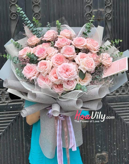 Bó hoa hồng cao cấp - Tuổi hồng