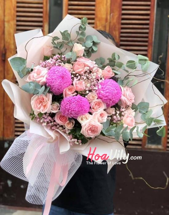 Bó hoa sinh nhật - Trọn vẹn tình yêu