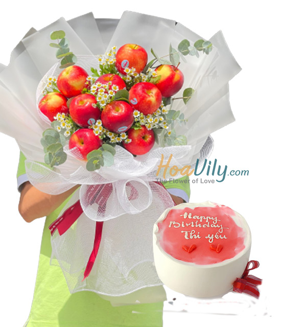 Combo hoa và bánh kem - Luôn yêu đời